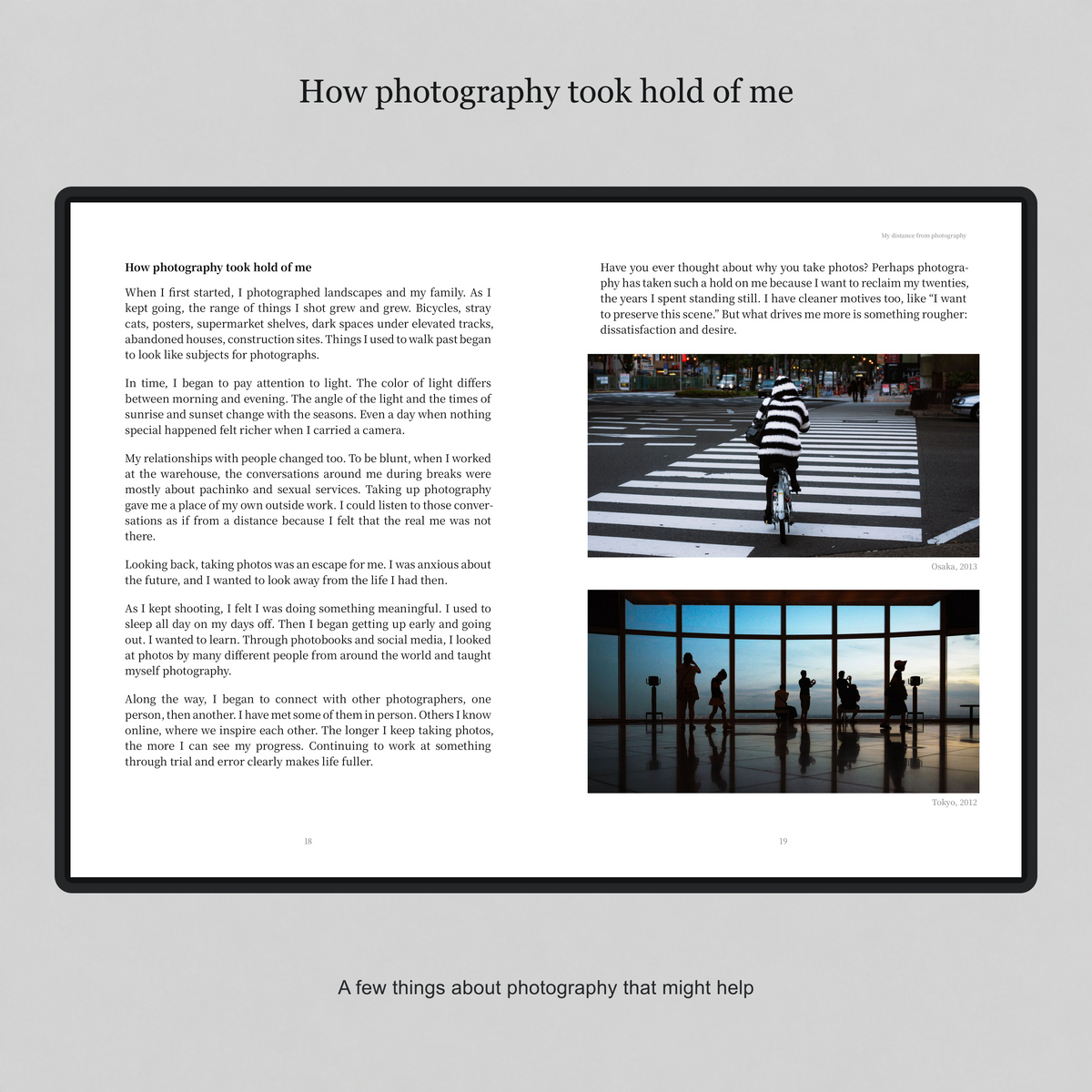A few things about photography that might help