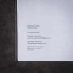 PERSONAL WORK - TAKASHI YASUI